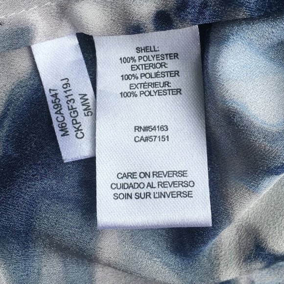 Calvin Klein Sheer Floral Blouse - Picture 4 of 4